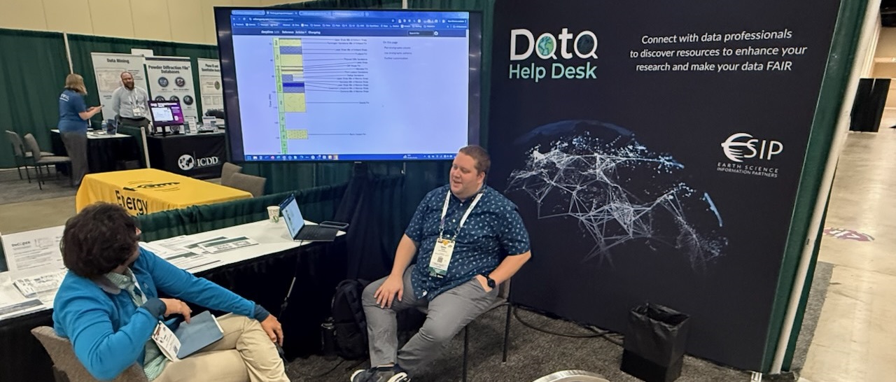 Data Help Desk booth at GSA Connects 2025