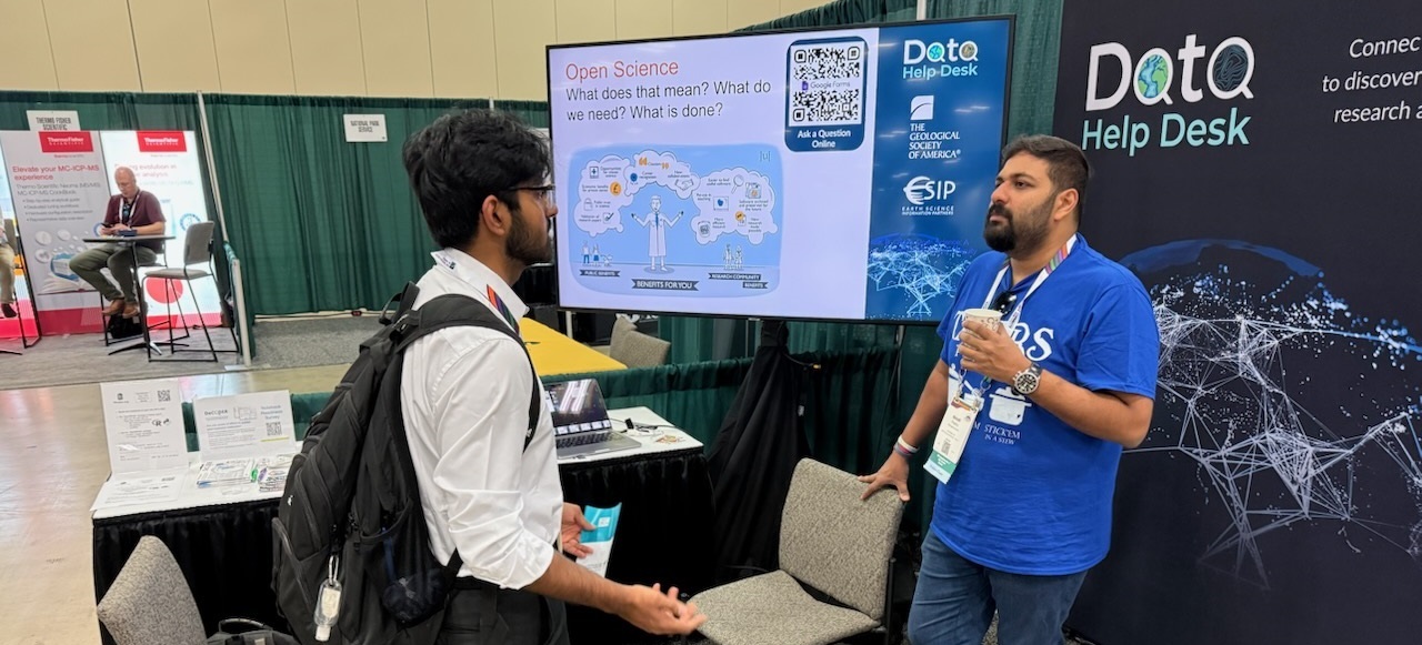 Data Help Desk booth at GSA Connects 2025