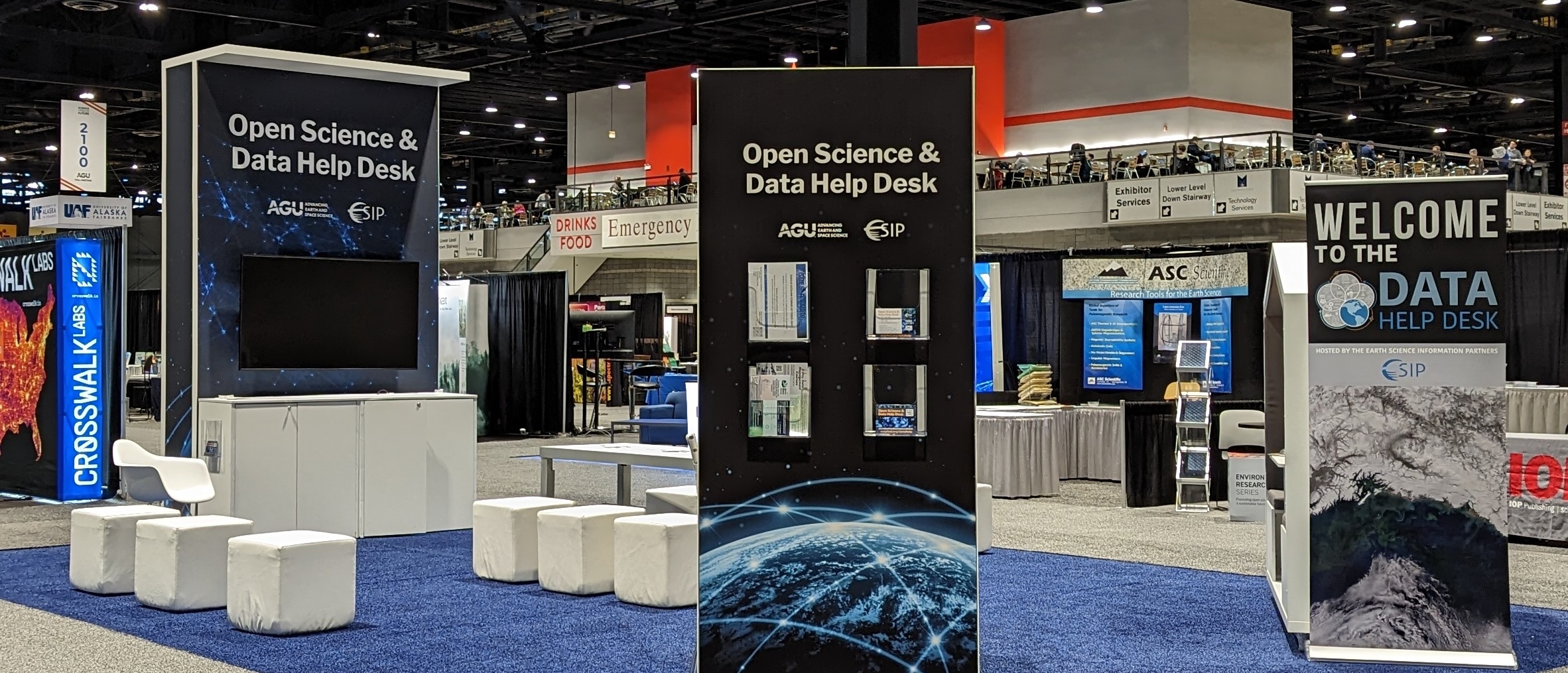 Data Help Desk open space layout
