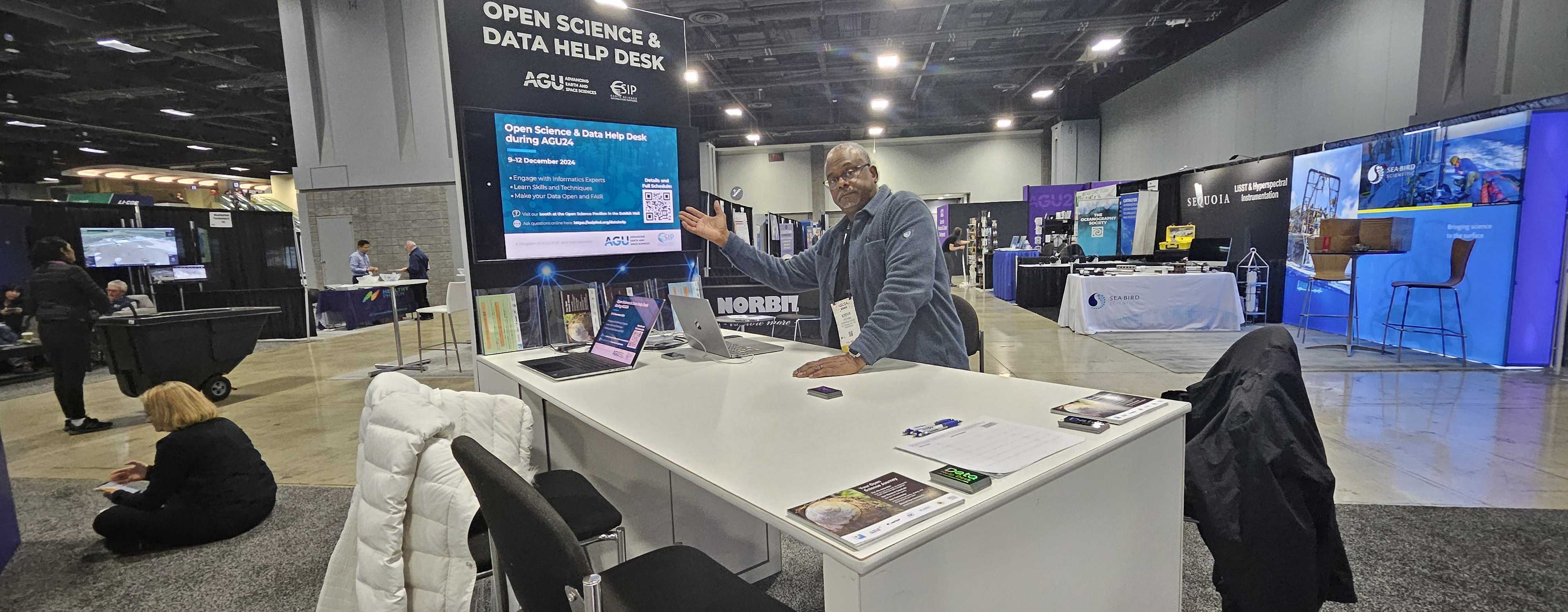 Happy Steve working a Desk